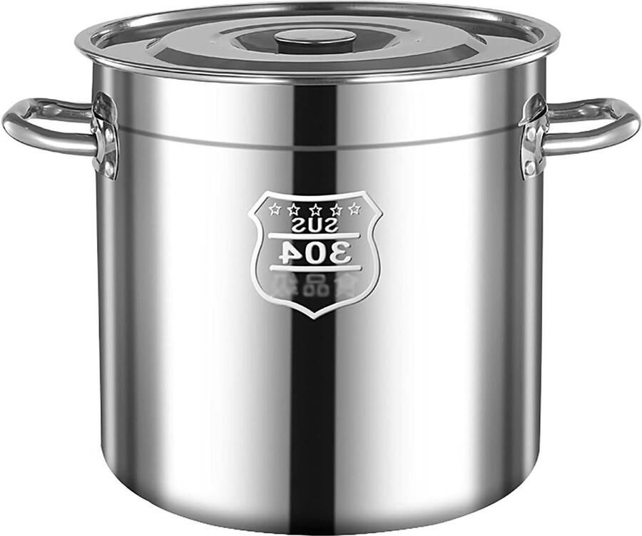 Soeppan Grote Pan Stoofpan Kookpan Grote Hoeveelheden Koken Drielaags Composietbodem 25 cm x 25 cm (12L)