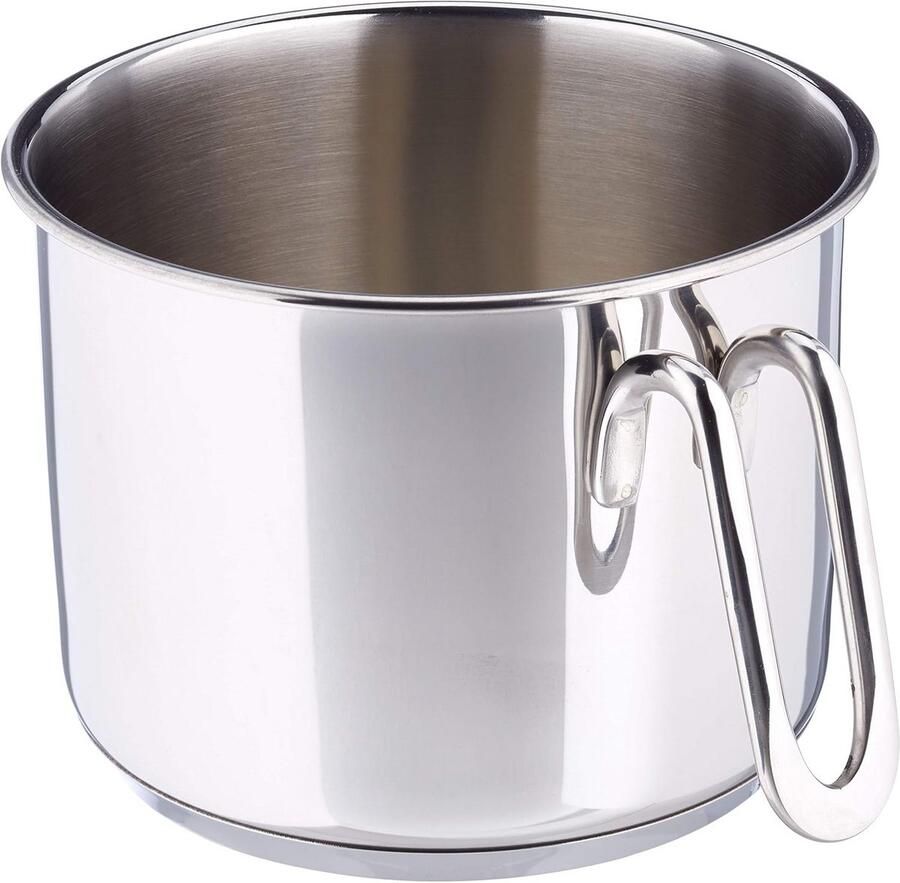 Soeppan Kookpot Gourmet koken 3-laags sandwichbodem 12 cm Zilverkleurig