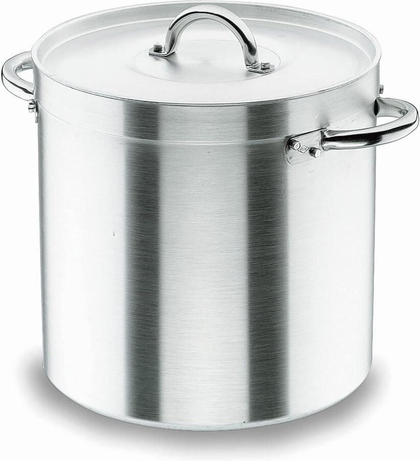 Soeppan met deksel Grote pan Grote hoeveelheden koken Roestvrij staal 60 cm Mat