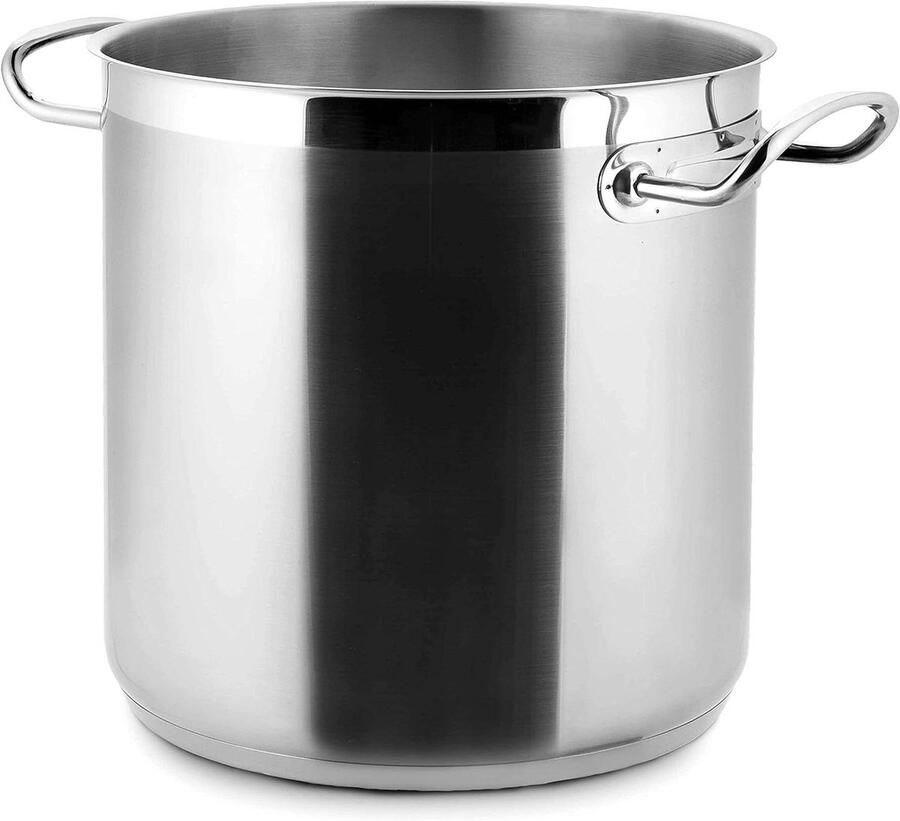 Soeppan RVS Kookpan Stoofpan Maaltijden Bereiden Thermorend Bodem 28 cm Zilver