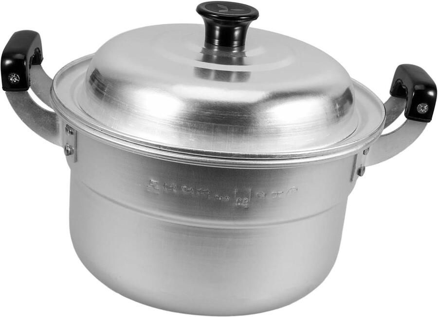 Soeppan Stoompan Kookketel Gelijkmatig Stomen Inclusief Deksel Stoomplaat 28cm Zilver