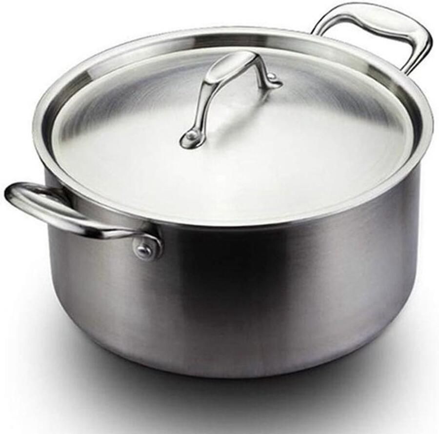 Soeppan Verdikking Kookpan Melkpan Koken en Verwarmen Dubbele Bodem 26 cm Zilver