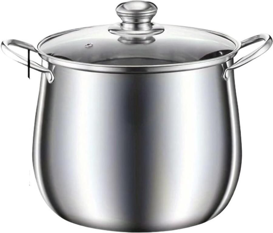 Soeppot Roestvrijstaal Kookpan Stoofpan Langzaam Koken Gelijkmatige Warmte 22 cm