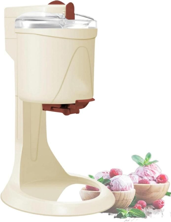 Soft Serve IJsmachine Yoghurt Maker Sorter Desserts Maken Dubbele Blender 1000 ml Wit