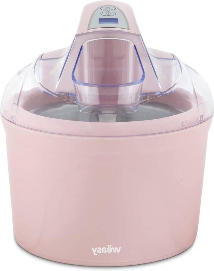 Softijs Sorbet Roomijs Vriesyoghurt Programmeerbare Timer Uitneembare Kom Roze