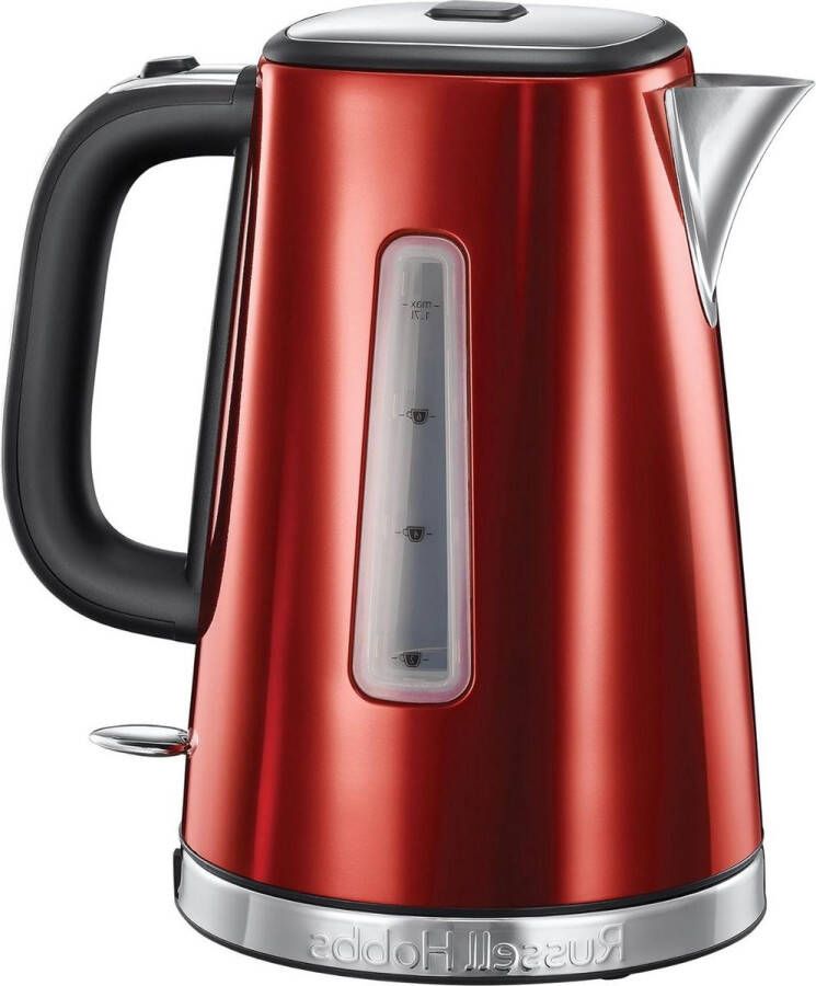 Solar Red Waterkoker Snelkookfunctie Rood Extra Zuinig Gemakkelijk Reinigbaar Luna Ingebouwd Warmte Element 2400 Watt 17 Liter