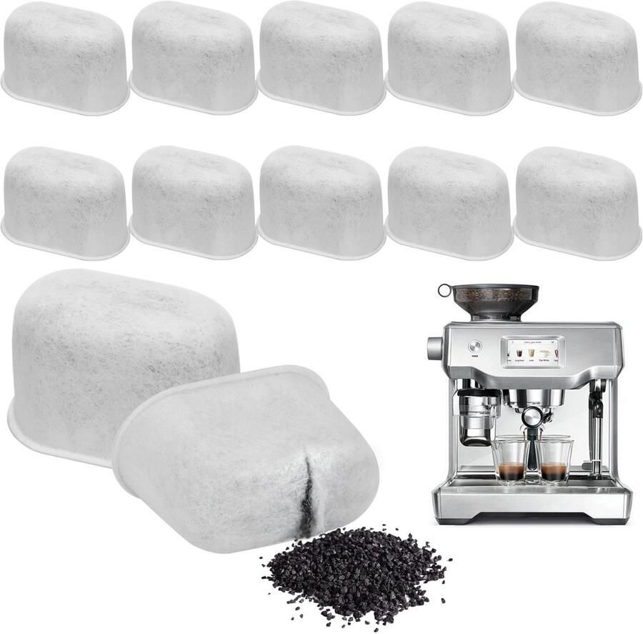 Solidchoice 12 Stuks Actieve Kool Waterfilter voor Koffiemachines Verbeter de Koffiesmaak