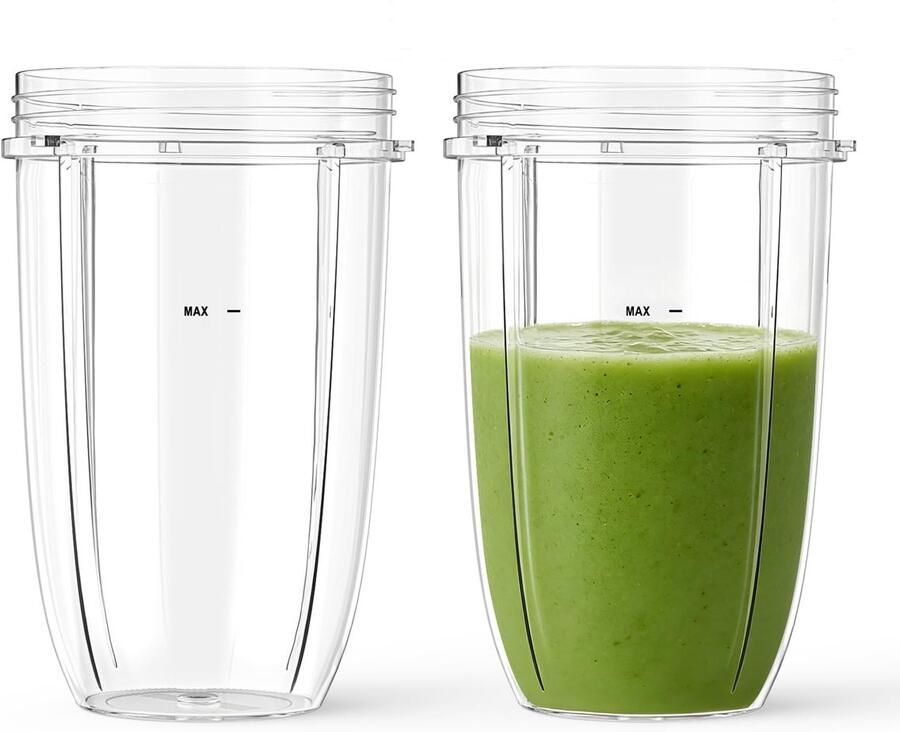 Solidchoice 2-Pack 24oz Vervanging Blender Cups Compatibel met NutriBullet 600W & 900W