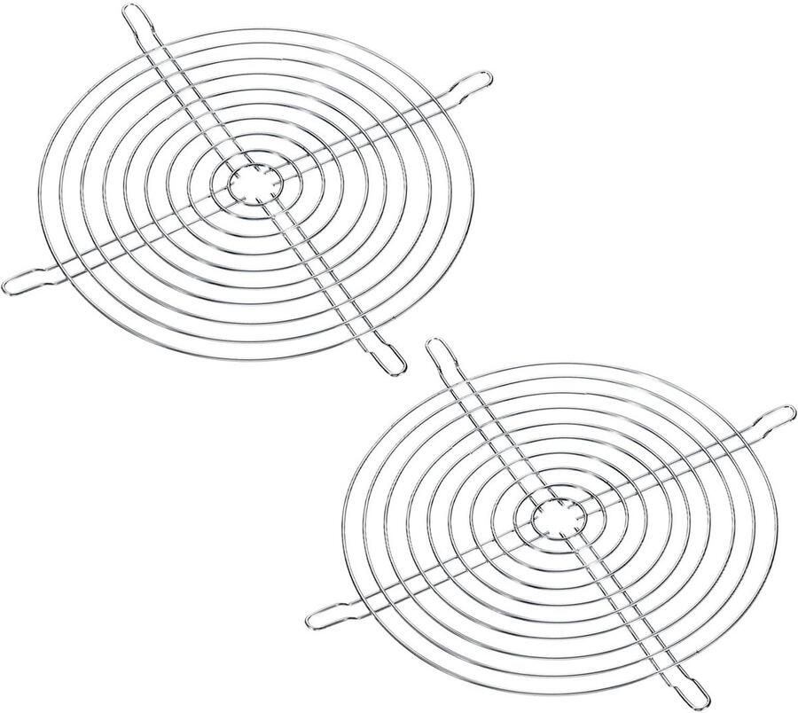 Solidchoice 2-Pack Fan Finger Grill voor 200mm Ventilator Metalen Beschermkap