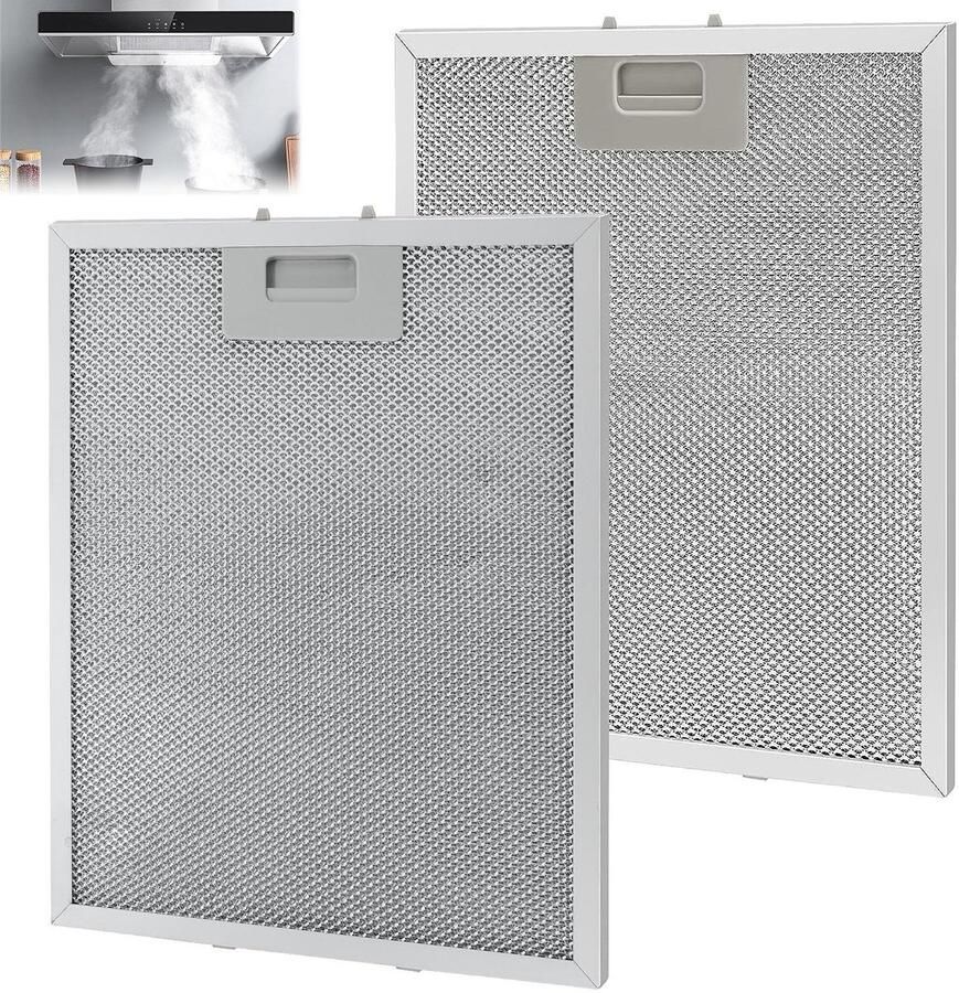 Solidchoice 2 Stuks Aluminium Vettfilter voor Afzuigkap 320 x 260mm