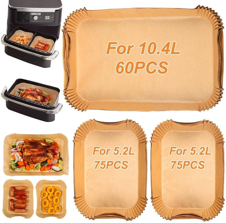 Solidchoice 210 Stuks Air Fryer Liners voor Modellen