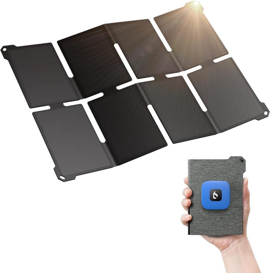 Solidchoice 25W Mini Vouwbare Zonnecharger Krachtig en Compact