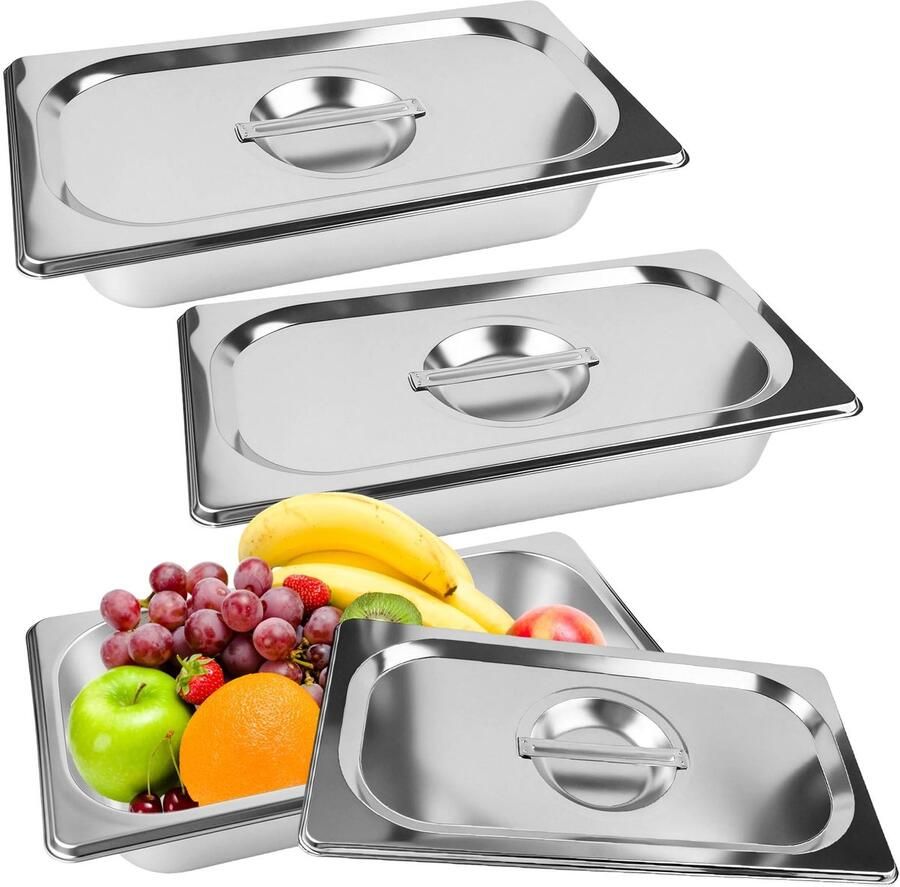 Solidchoice 3-delige Bredingsschalen Set van RVS