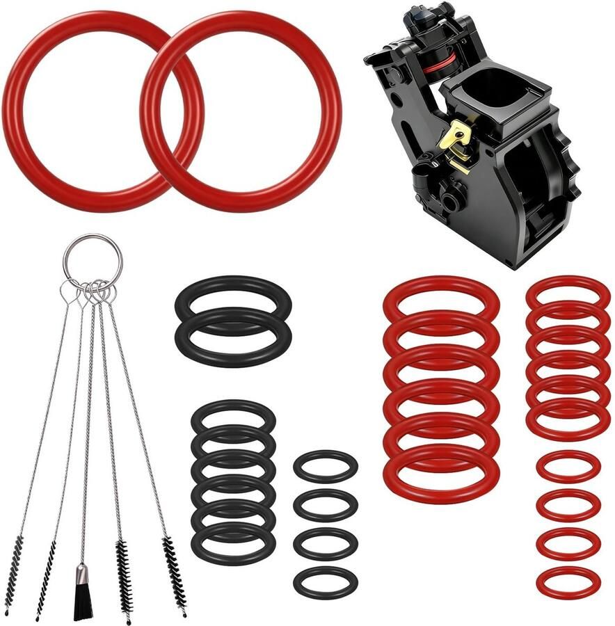 Solidchoice 35-delig O-Ringen Set voor Koffiemachines met Reinigingsborstels