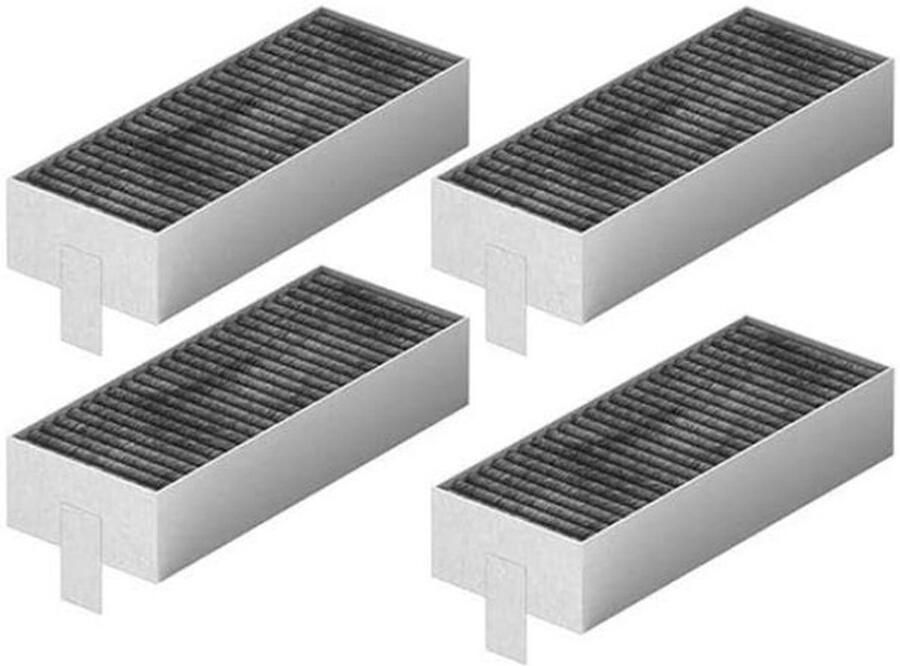 Solidchoice 4 stuks actieve koolstoffilter voor afzuigkap Siemens HZ9VRCR0 17004796 Bosch HEZ9VRCR0 17004805 Neff Z821VR0 17004806 Gaggenau CA282111 Constructa CZ9VRCR0 recirculatie vervangfilter