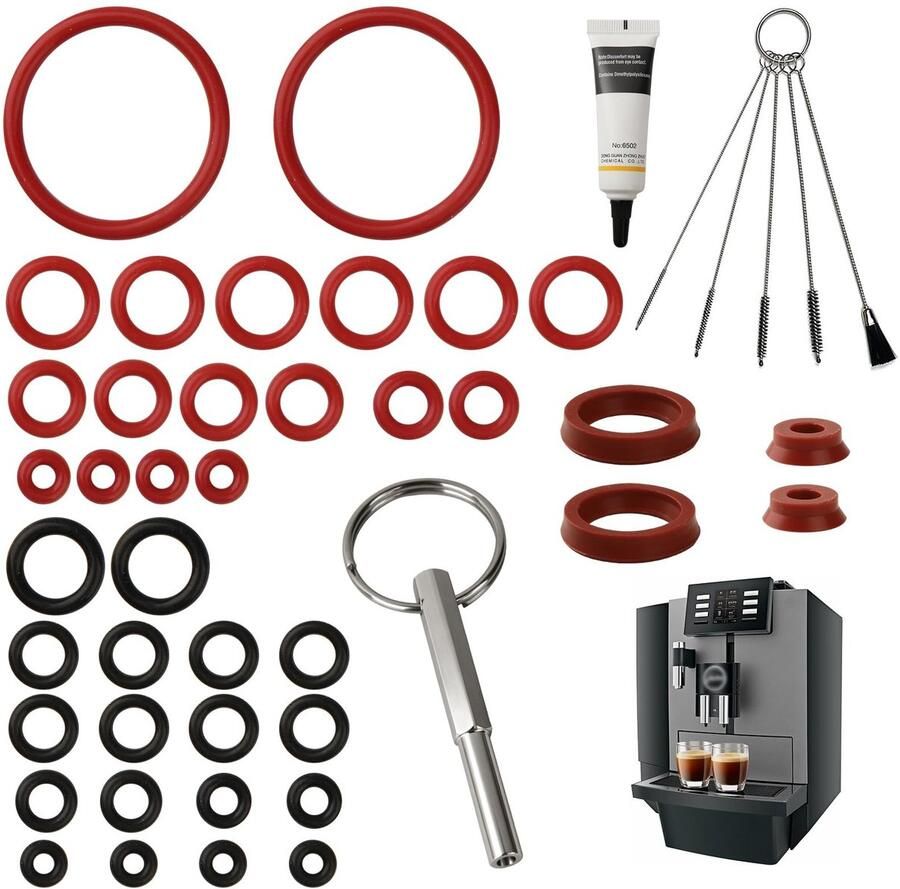 Solidchoice 47-Delige Onderhoudsset voor Koffiemachine Inclusief O-Ringen en Gereedschap