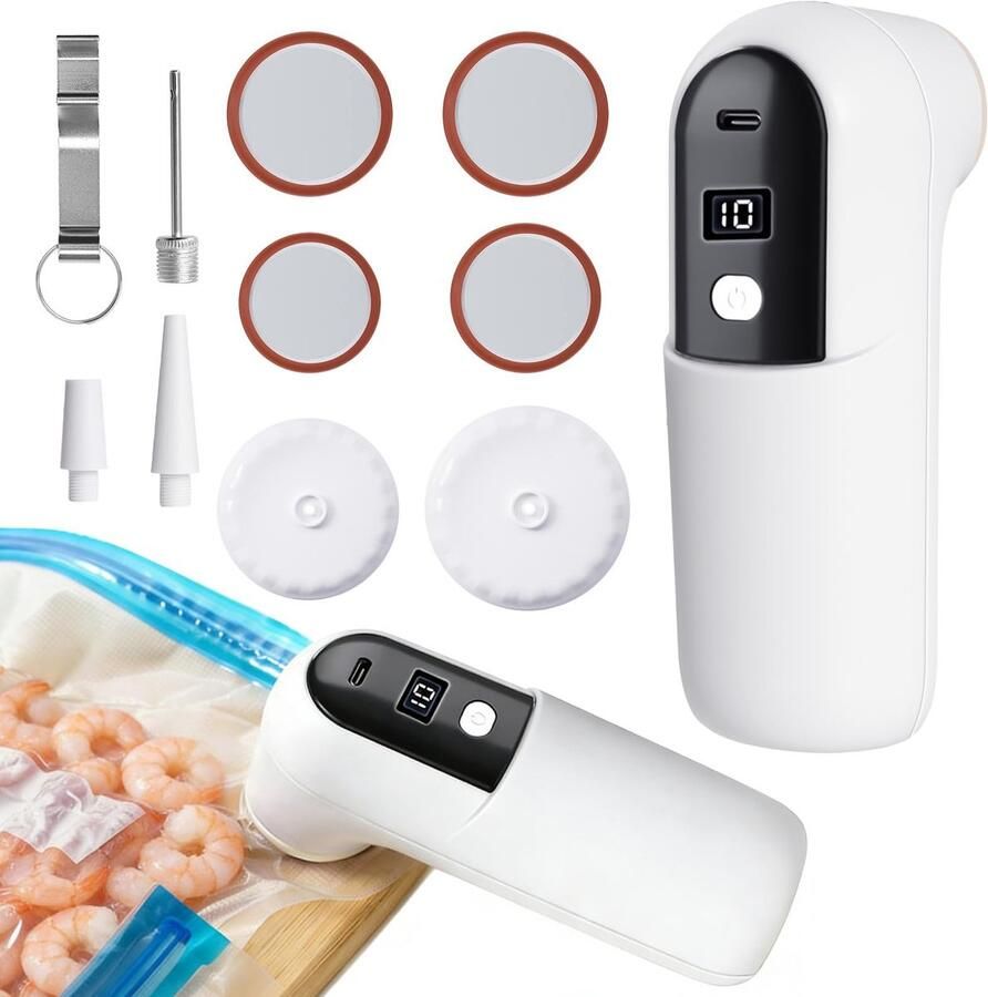Solidchoice 6-in-1 Mini Hand Vacuum Sealer met USB Opladen