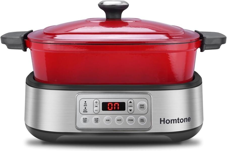 Solidchoice 6-in-1 Slow Cooker met Digitale Besturing en 5.5L Capaciteit