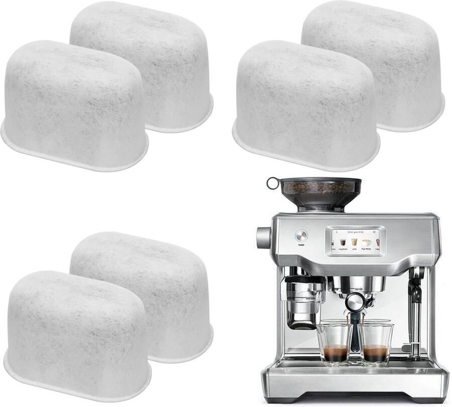 Solidchoice 6 Stuks Actieve Kool Waterfilter voor Koffiemachine Compatibel met Ninja en Breville