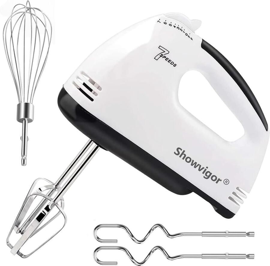 Solidchoice 7-Snelheden Handmixer met 5 RVS Accessoires