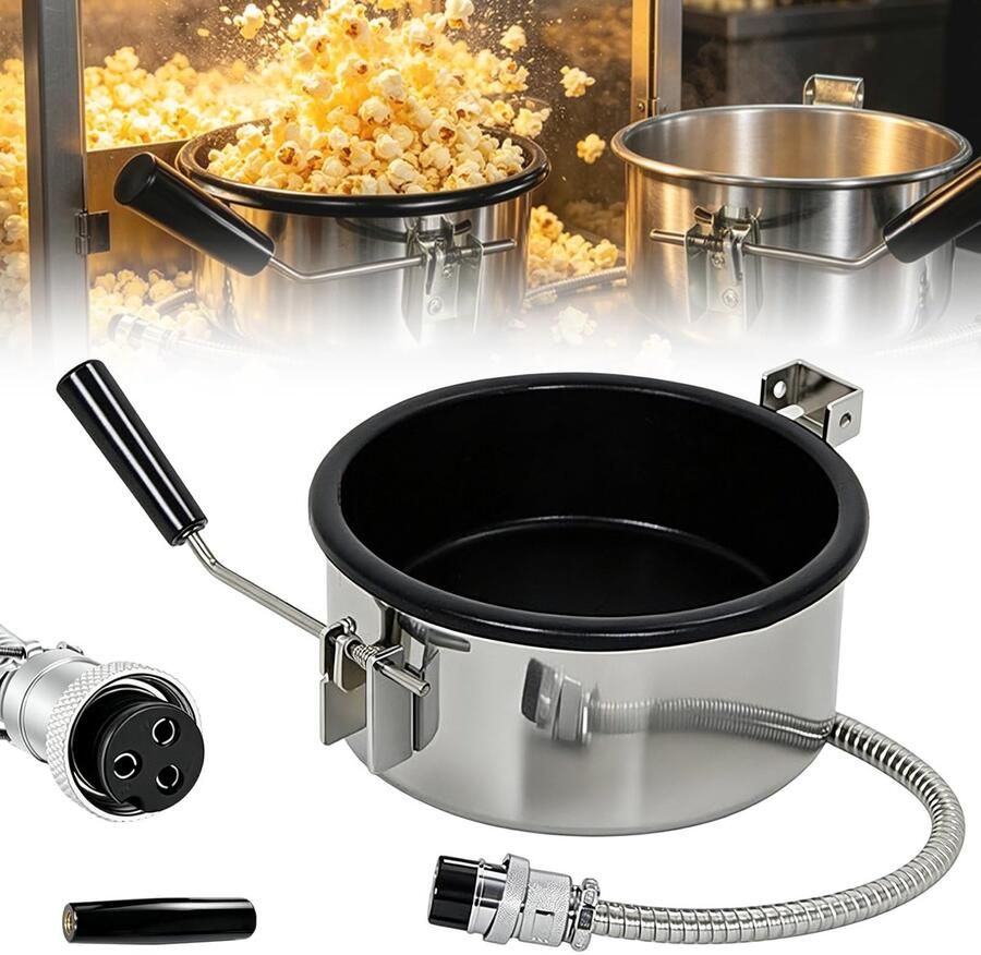 Solidchoice Accessoire voor Hete Lucht Popcornmachine met Antiaanbaklaag