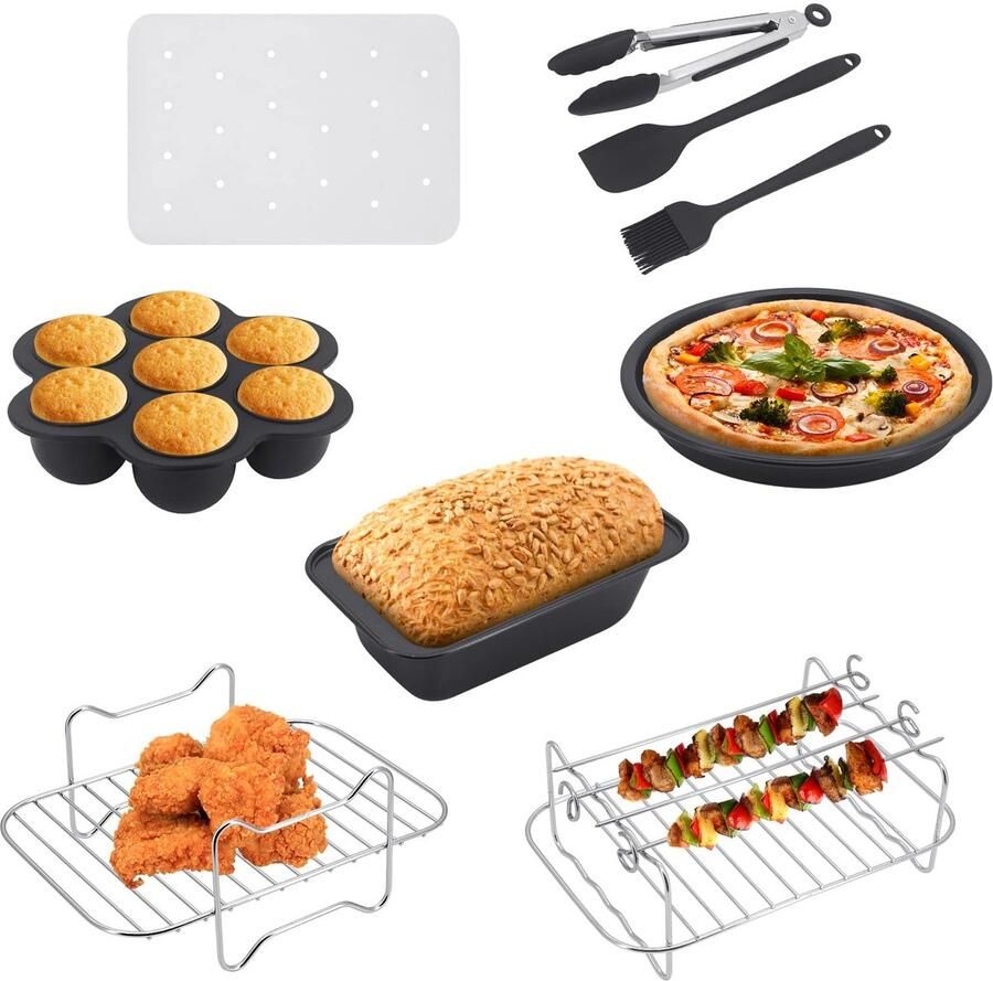 Solidchoice Accessoires Set voor Ninja Dual Air Fryer