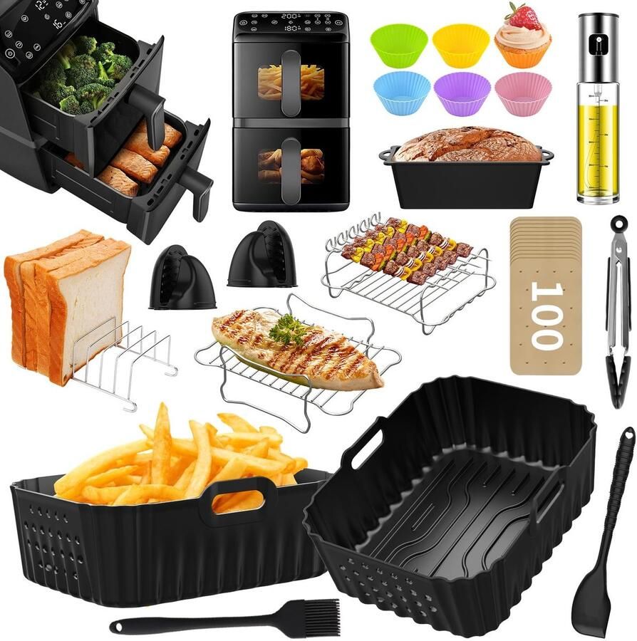 Solidchoice Accessoires voor Airfryer 4000 Series met Silicone Vormpjes