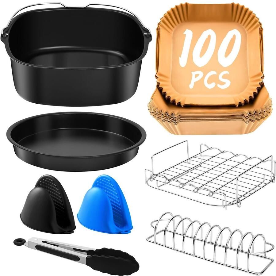Solidchoice Accessoires voor Airfryer 7-delig Set