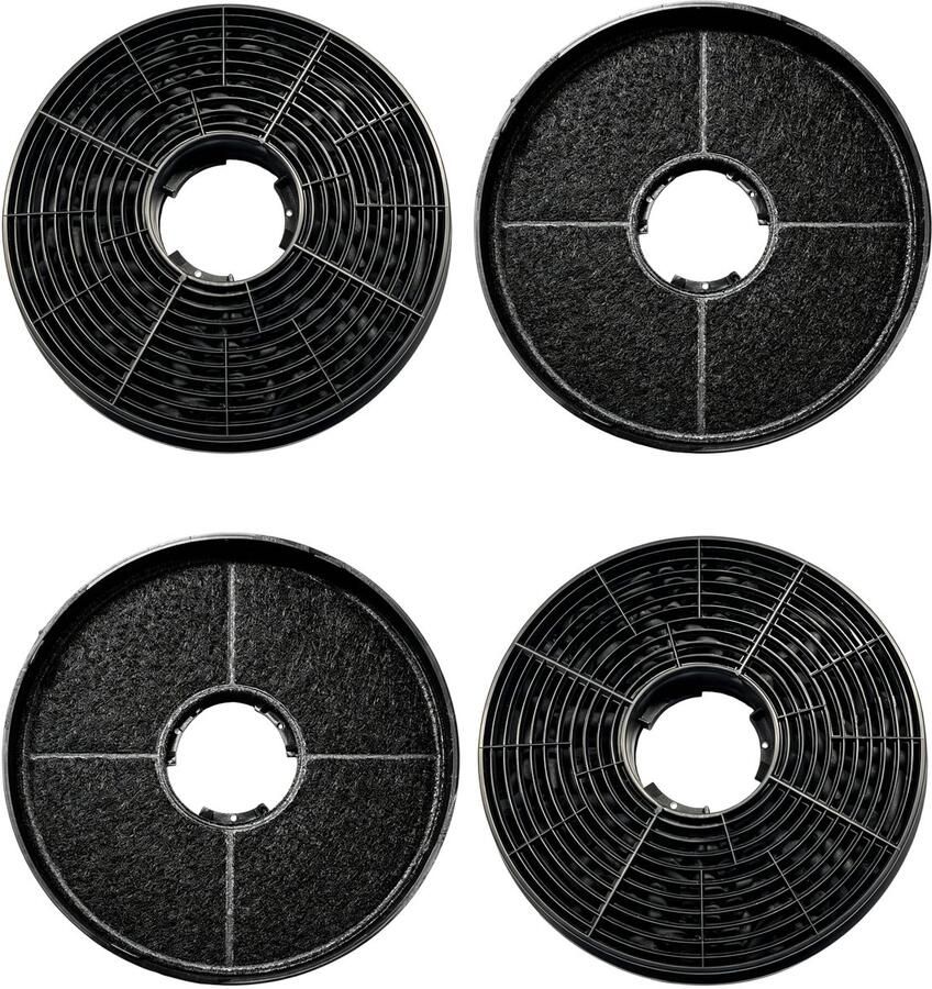 Solidchoice Actieve Koolstoffilters 4 Stuks voor Afzuigkappen
