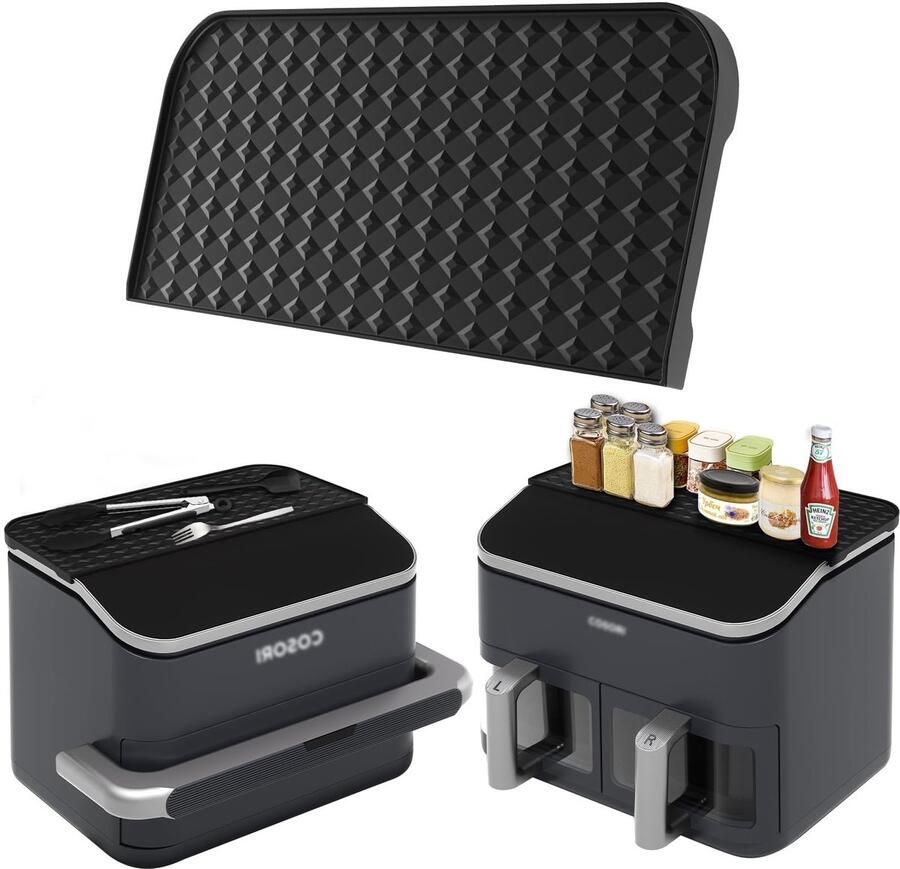 Solidchoice Airfryer Accessoires Opbergrek met Siliconen Mat