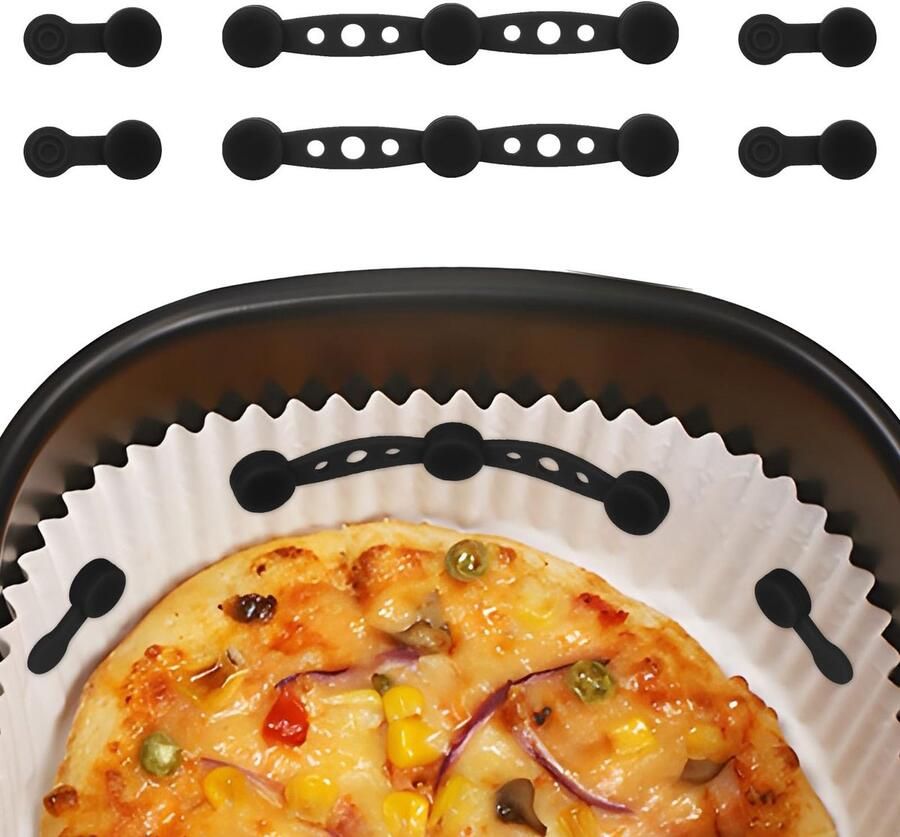 Solidchoice Airfryer Magneet Siliconen Gesp om Papieren Liners op Hun Plaats te Houden