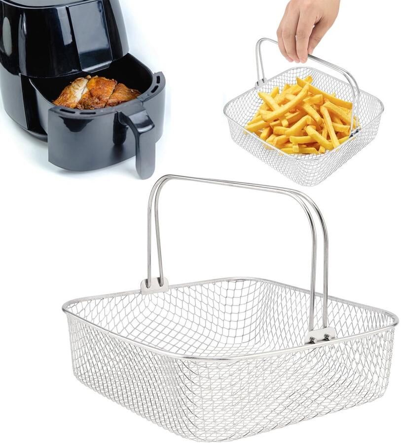 Solidchoice Airfryer Vervangende Mand van Roestvrijstaal 5.8QT en 6QT