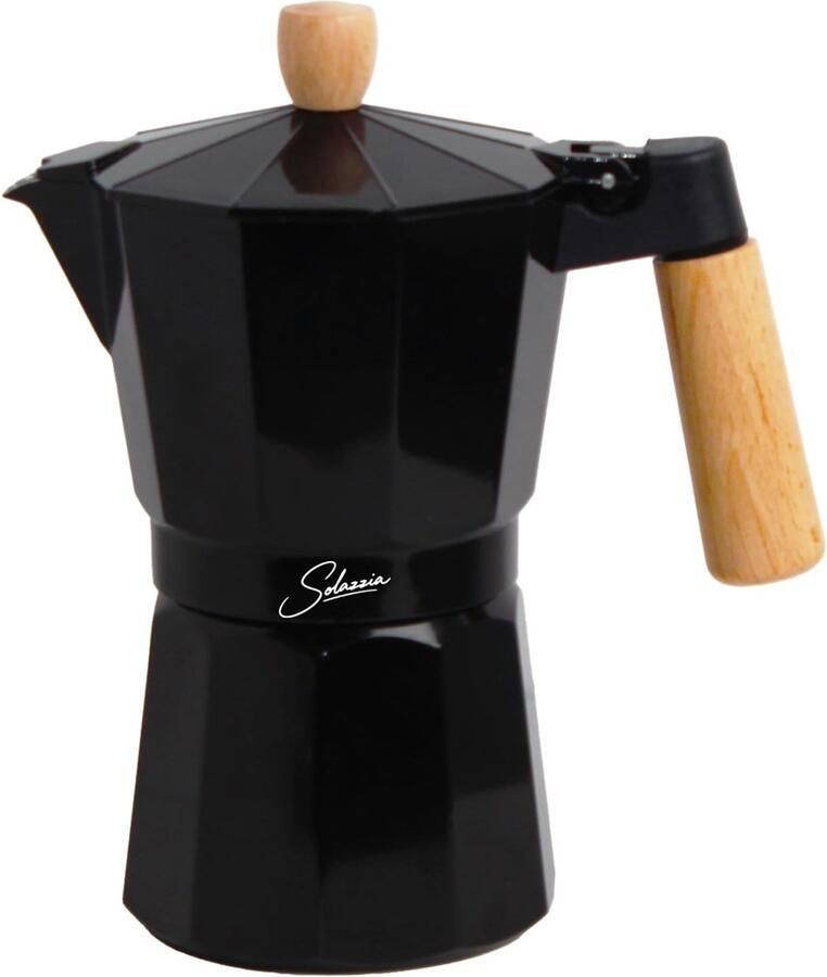 Solidchoice Aluminium Espressomachine voor 9 Kopjes