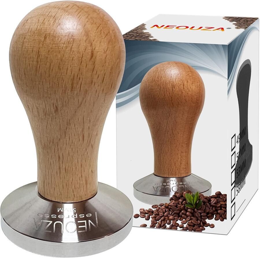 Solidchoice Barista Espresso Machine met Houten Handvat en RVS Basis