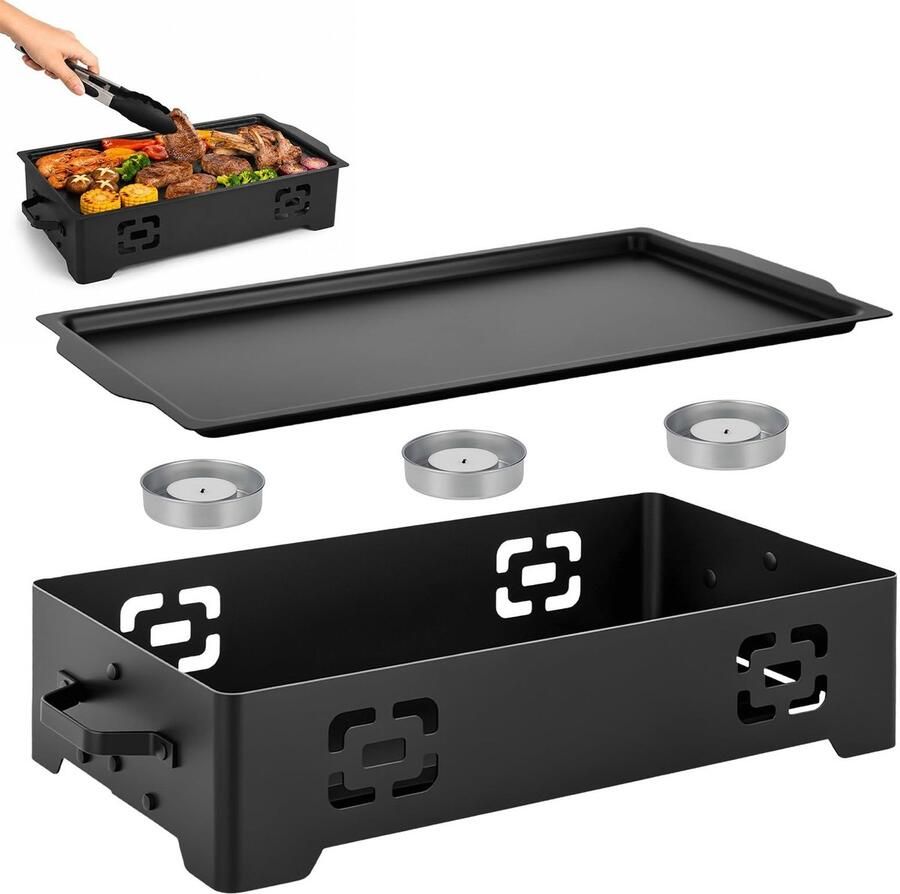 Solidchoice BBQ Warmhoudplaat voor Eten en Grillgerechten