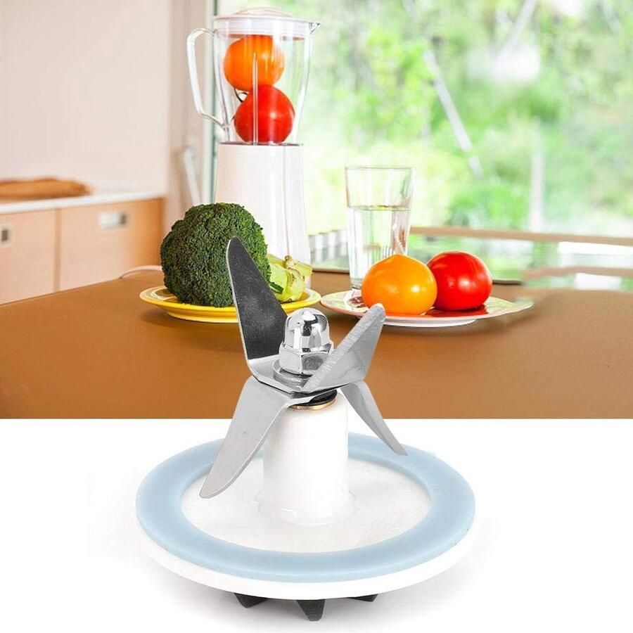 Solidchoice- Blenderblad Roestvrij staal Vervangend Onderdeel Afdichtring Geschikt voor Blender Eenvoudige Installatie BPA-vrij Blenderonderdeel