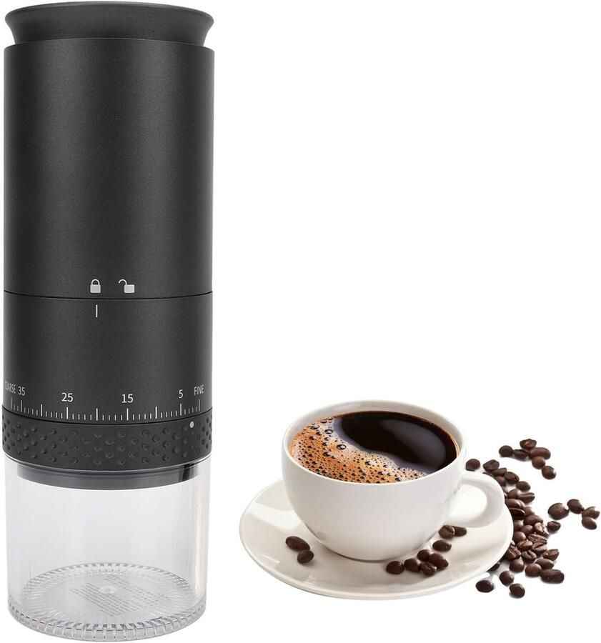 Solidchoice Draagbare Elektrische Koffiemolen met 38 Instellingen