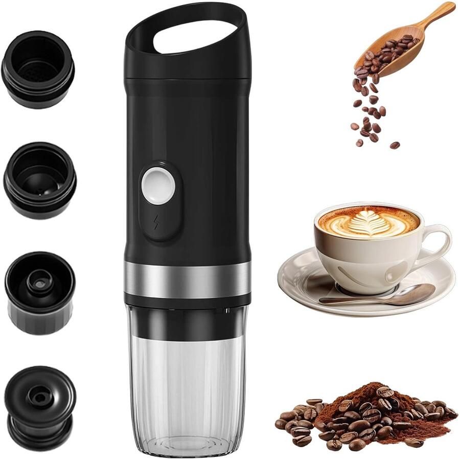 Solidchoice Draagbare Espresso Machine 20 Bar Elektrische Koffiemaker voor Reizen