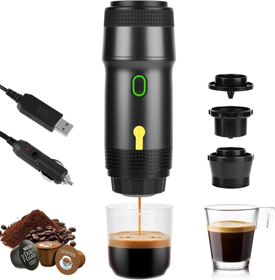 Solidchoice Draagbare Espresso Machine met 7500 mAh Accu