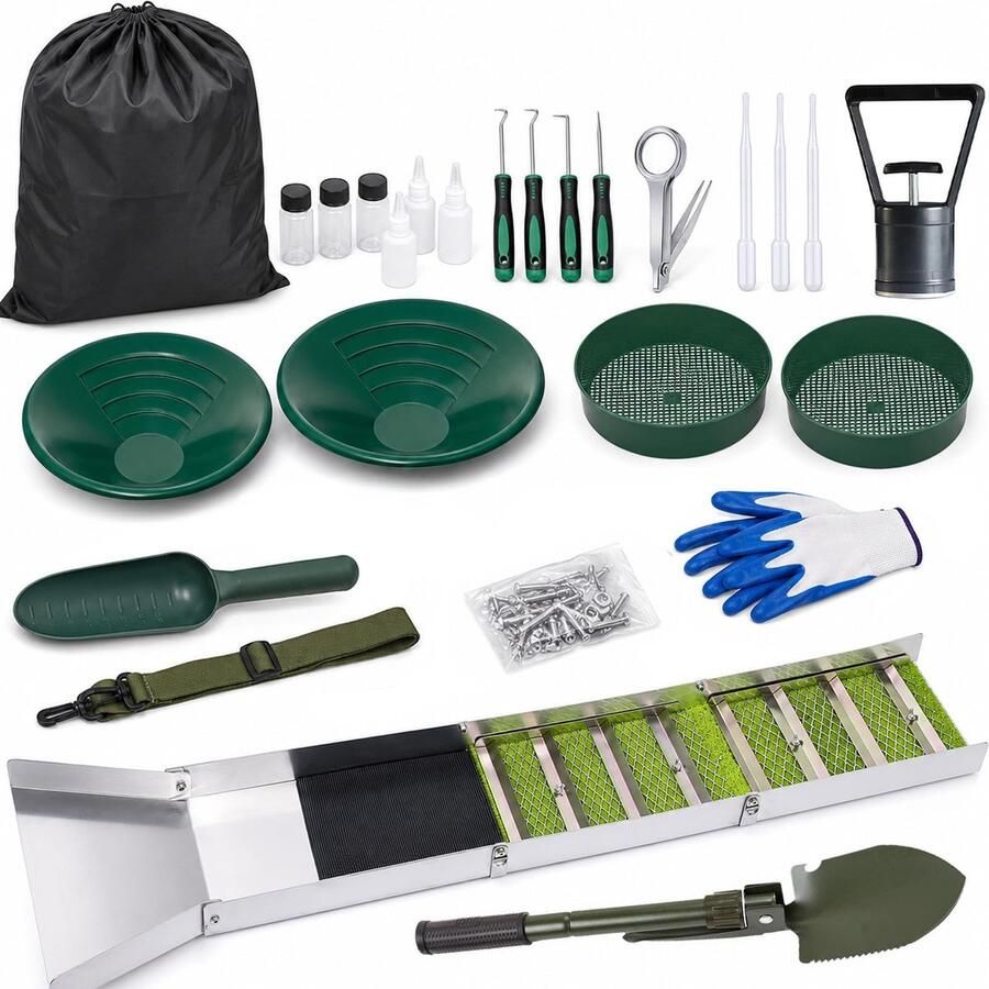 Solidchoice Draagbare Goudwasbak van Aluminiumlegering