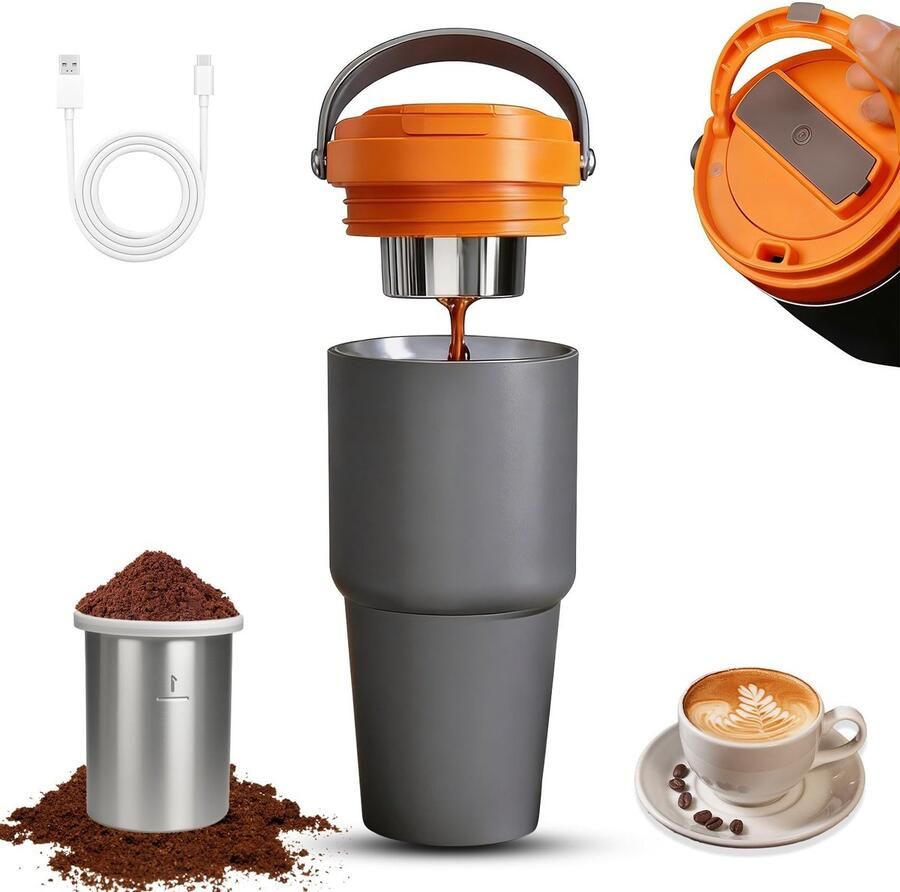 Solidchoice Draagbare Koffiemachine met 900 ml Capaciteit