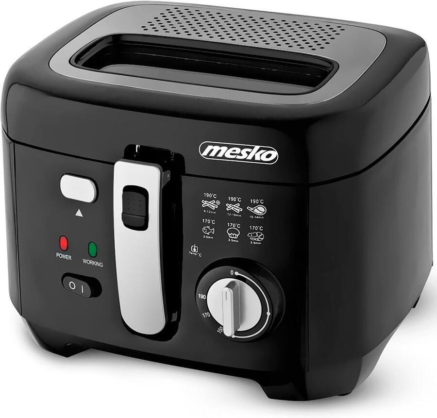 Solidchoice Elektrische Frituurpan met 2.5 L Capaciteit en Temperatuurregeling