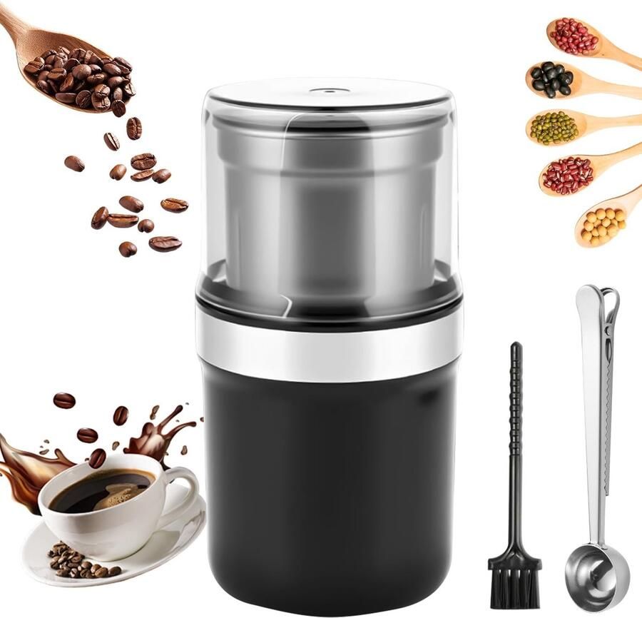 Solidchoice Elektrische Koffiemolen 200 W met 100 g Capaciteit