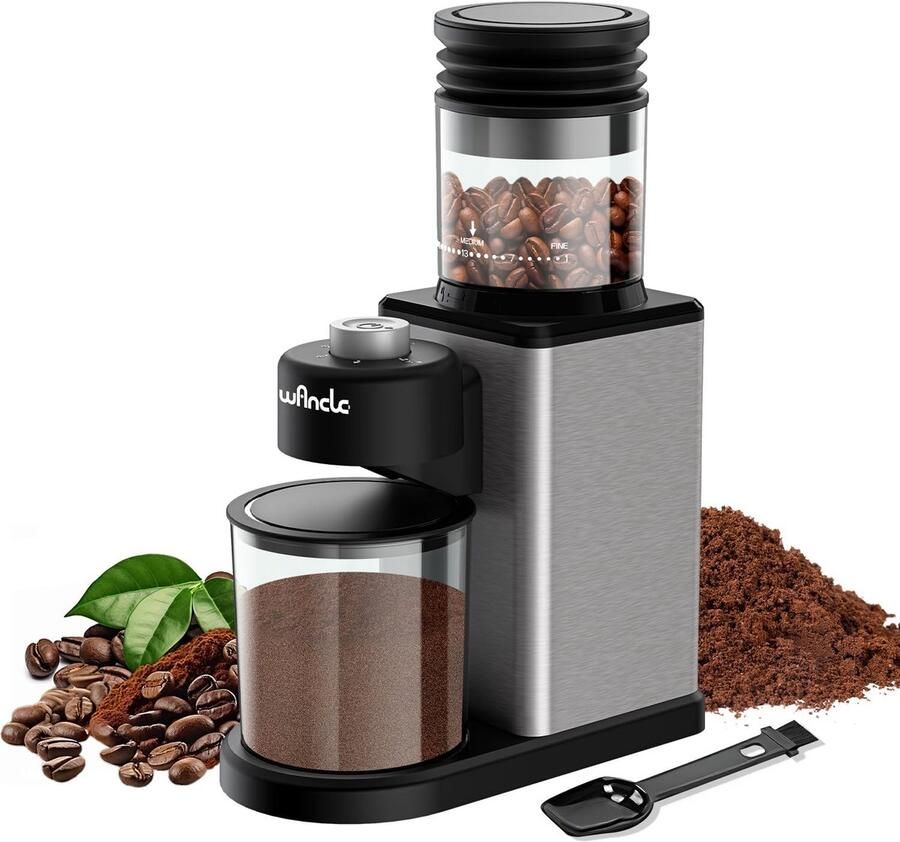 Solidchoice Elektrische Koffiemolen met 25 Instellingen en RVS Behuizing