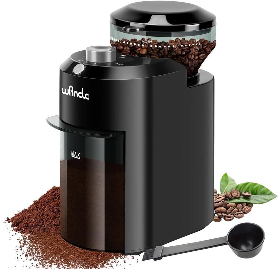 Solidchoice Elektrische Koffiemolen met 28 Instelbare Maalstanden