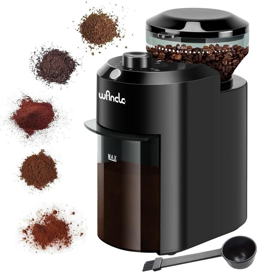 Solidchoice Elektrische Koffiemolen met 28 Instellingen