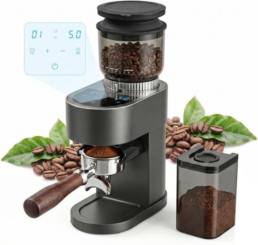 Solidchoice Elektrische Koffiemolen met 60 Maalinstellingen
