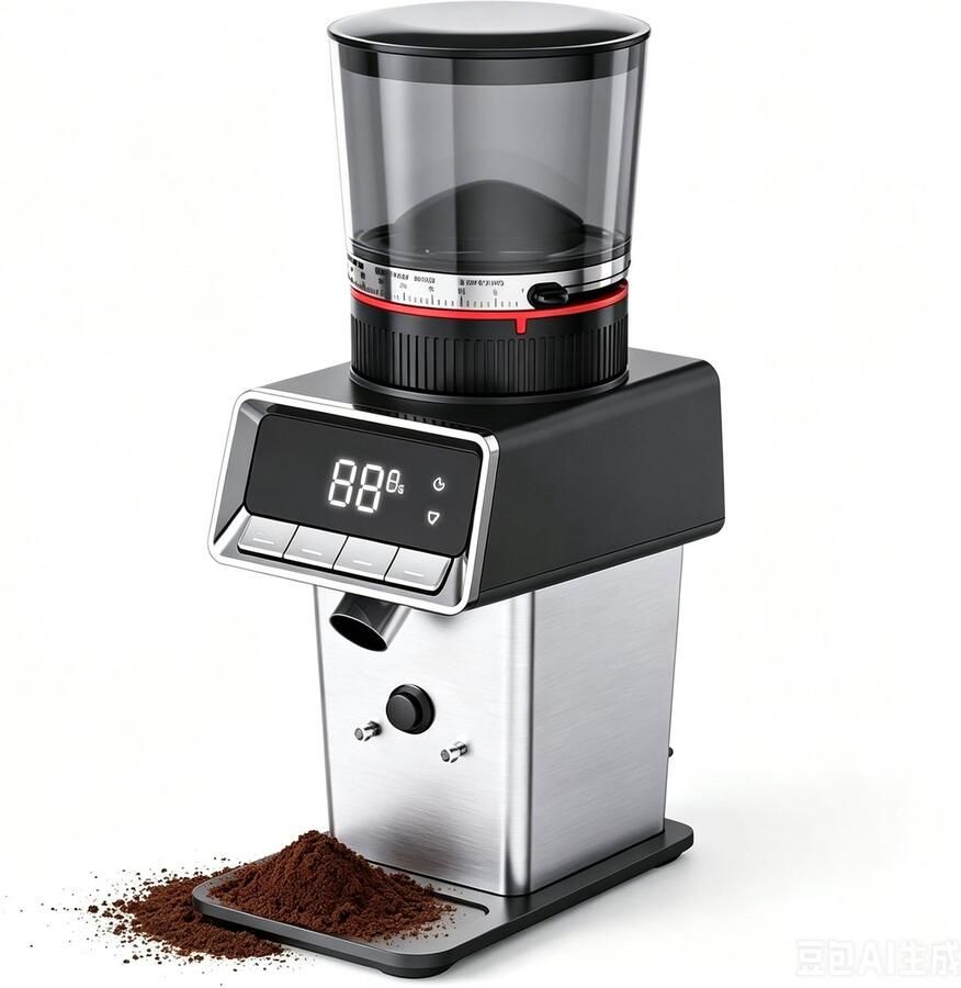 Solidchoice Elektrische Koffiemolen van Roestvrij Staal