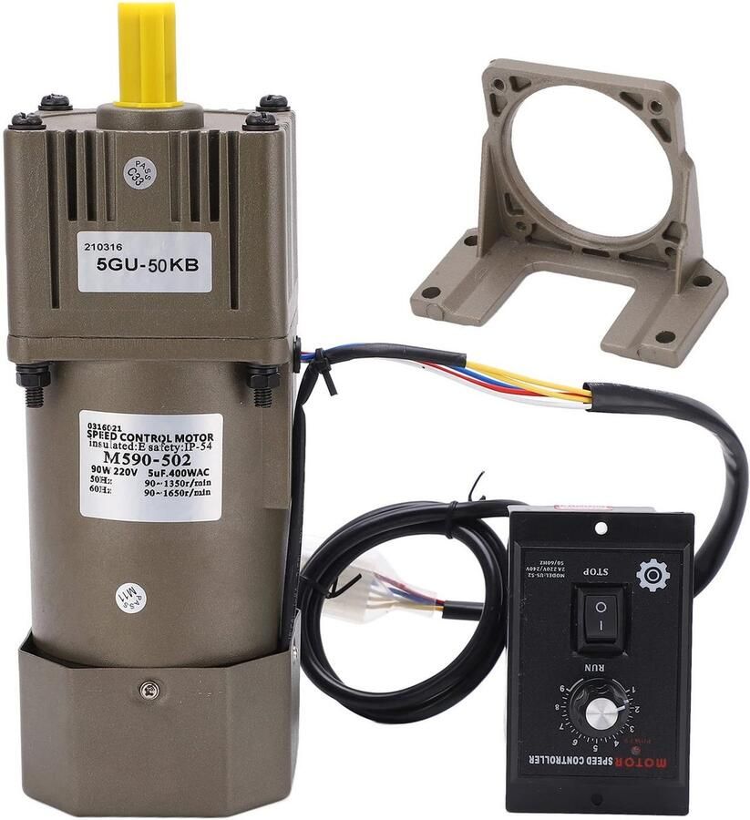 Solidchoice Elektrische reductiemotor AC 220V reductiemotor Instelbare snelheid Compact formaat Energiezuinig Geschikt voor toepass