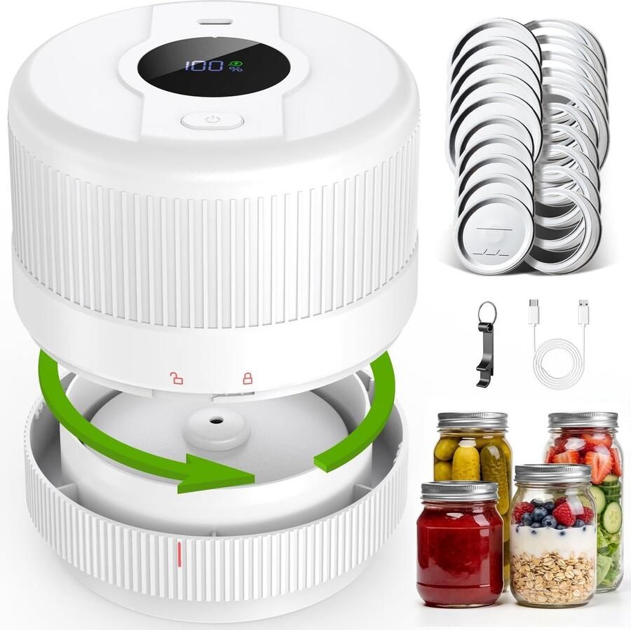 Solidchoice Elektrische Vacuum Cleaner voor Glazen Potten